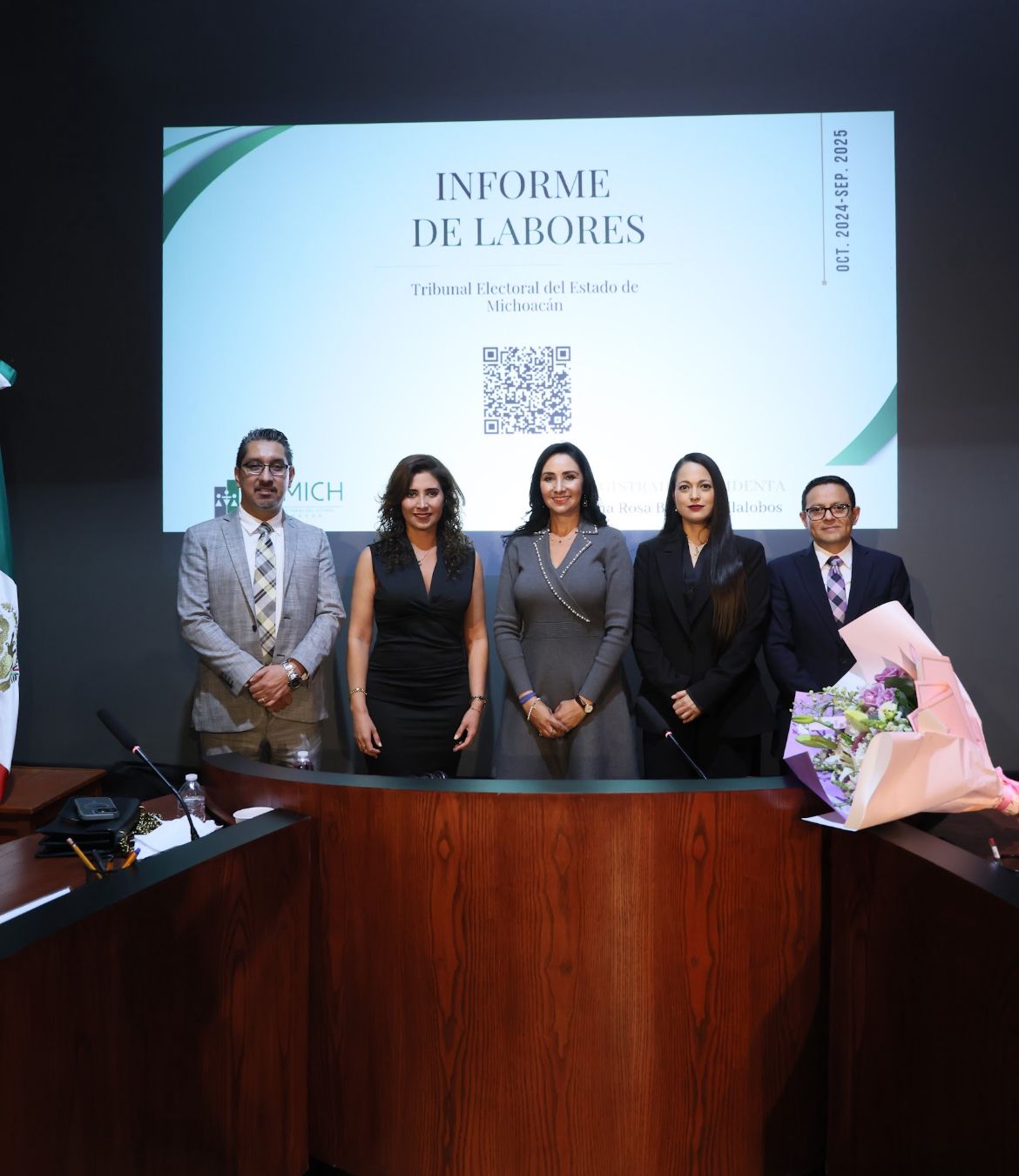 LA MAGISTRADA PRESIDENTA, ALMA BAHENA, PRESENTA INFORME DE LABORES 2024-2025