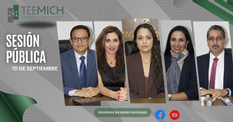 El TEEM, resuelve cinco asuntos en sesión pública.