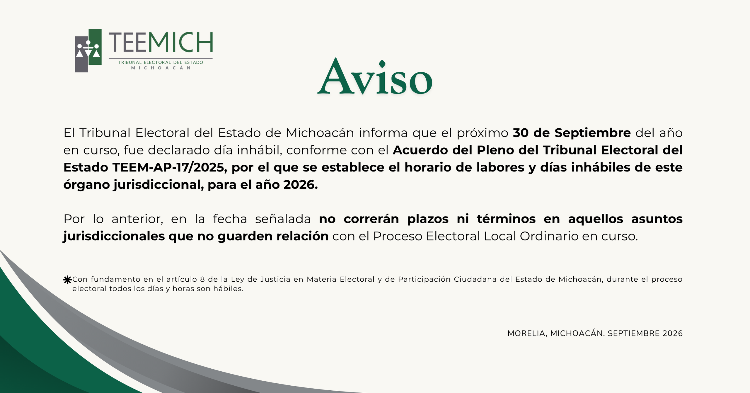 Aviso Jurisdiccional