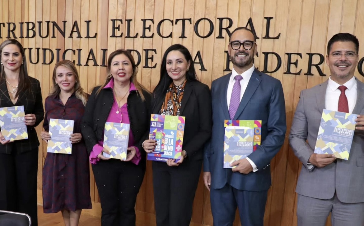 Magistrada Alma Rosa Bahena Rosales participó en la presentación del libro “Sentencias Relevantes de la Sala Superior del TEPJF”