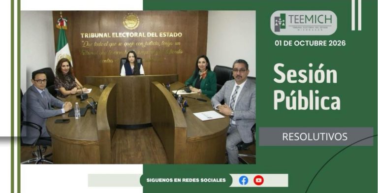 Tribunal Electoral resuelve ocho asuntos en sesión pública, incluidos casos de VPMG y un cumplimiento de sentencia 