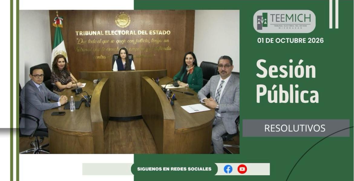 Tribunal Electoral resuelve ocho asuntos en sesión pública, incluidos casos de VPMG y un cumplimiento de sentencia 